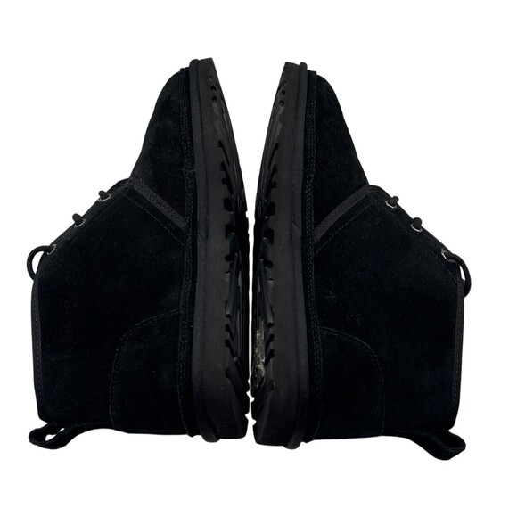 UGG Neumel Men\'s Black Suede Chukka Boots Shearling Lined Size 11 main image 7